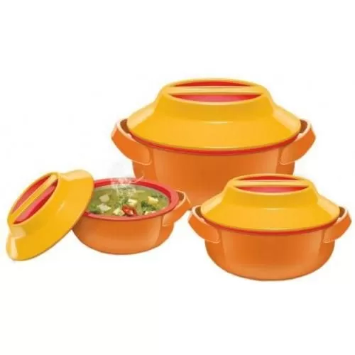  Milton Microwow Jr Pack of 3 Casserole Set  (500 ml, 1000 ml, 1500 ml) FG-THF-FTK-0276