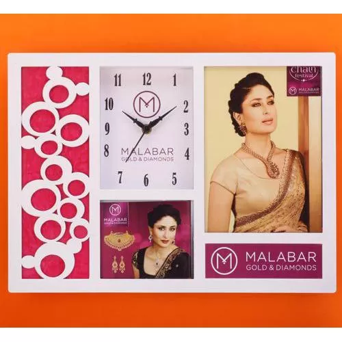  Photoframe Wall Clock (Dial 100 x 130 mm) TB 1705