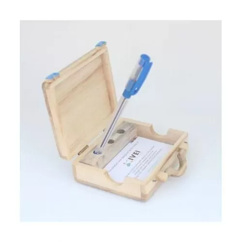 Wooden suitcase desk organizer Small 