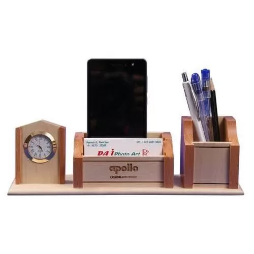 Wooden Tabletop Pen Holders DW 5504