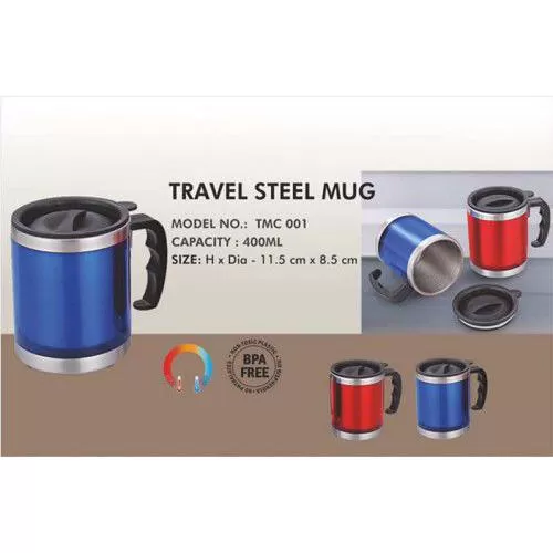 TRAVEL STEEL MUG Model No: M001  