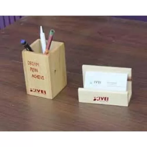 Pen Stand & Card Holder Set