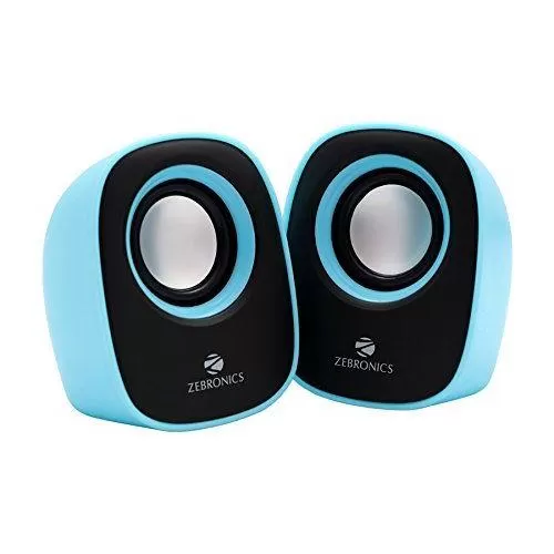 Zebronics Pebble New 2.0 Multimedia Speaker for Laptop / Desktop (Color may vary)