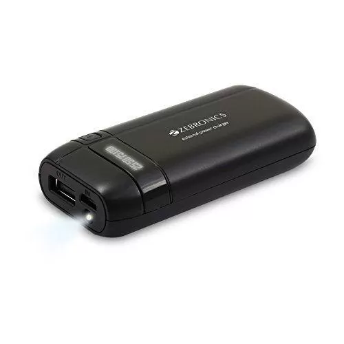 Zebronics MC4000 4000mAH Lithium Ion Power Bank (Black)