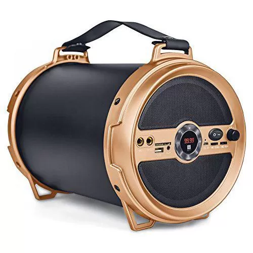 iBall Music Karaoke Barrel V 2.0 Bluetooth Portable Speaker With Wireless MIC & Remote Built in FM R