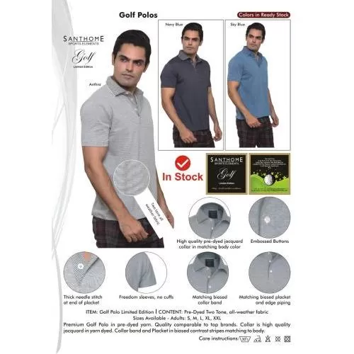 SANTHOME GOLF POLO T-SHIRT 