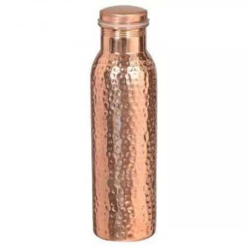 Jointless Hammered Pure copper water bottle 700ML DC-06