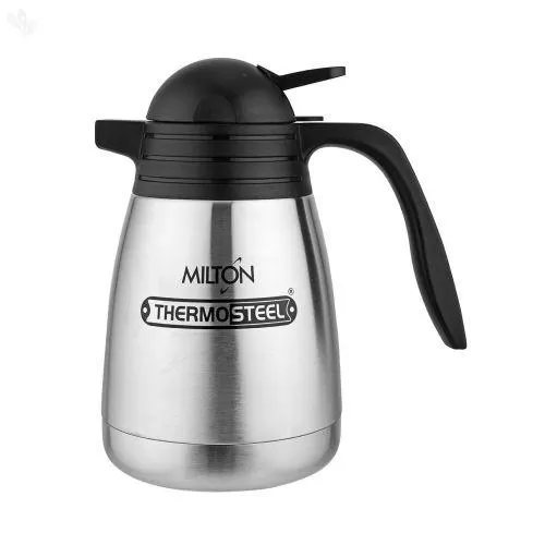 Milton Thermosteel Carafe, 1 Litre,(EC-TMS-FIS-0039_STEELPLAINCO),Plain Steel