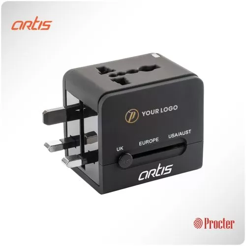 Artis UV200 Universal Travel Adapter & Charger 