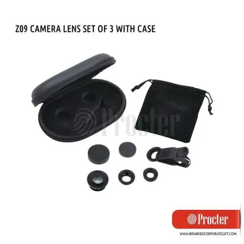 CAMERA LENS SET OF 3 WITH CASE Z09 