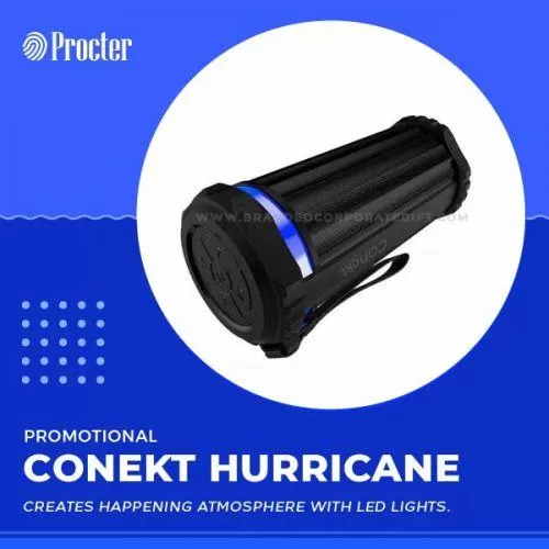 Conekt Hurricane Green Bluetooth Speaker with Heavy Bass