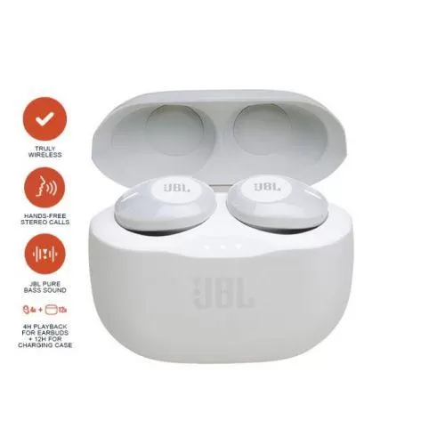 JBL TUNE 120TW Truly Wireless In-ear Headphones - White