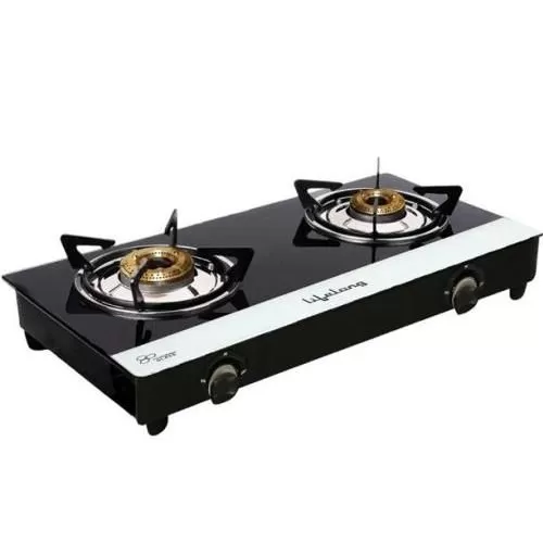 Lifelong Arka 2-Burner Glass- Gas Stove LLGS210