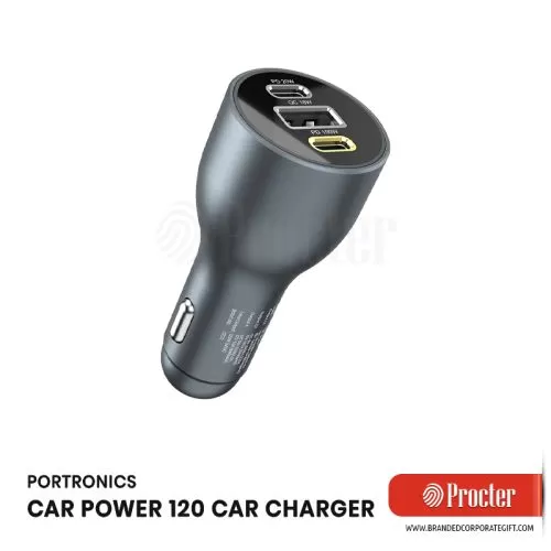 Portronics CAR POWER 120 Car Laptop Mobile Charger 