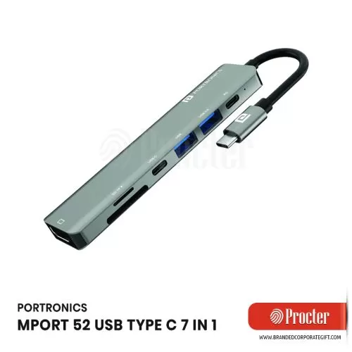 Portronics MPORT 52 USB C Hub