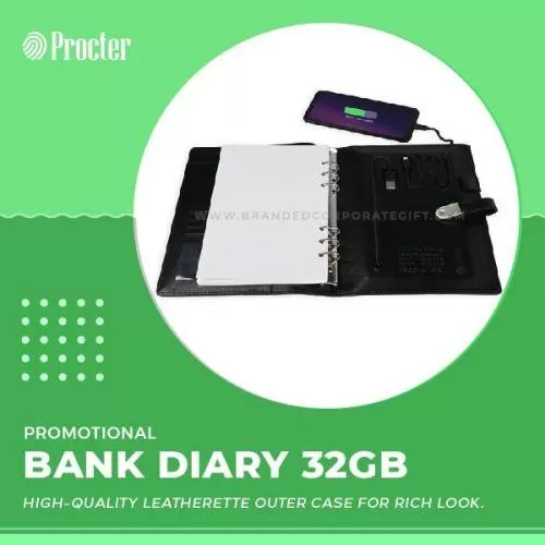 Stylish Power bank Diary DPBUxx5000mAh-32GB