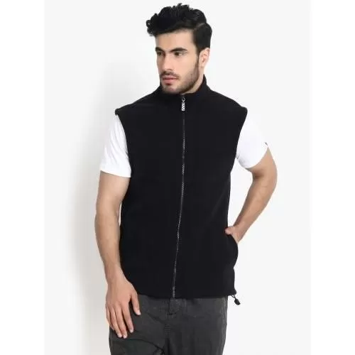 Swiss Military JAC3 - Polar fleece Sleeveless jacket(Black)