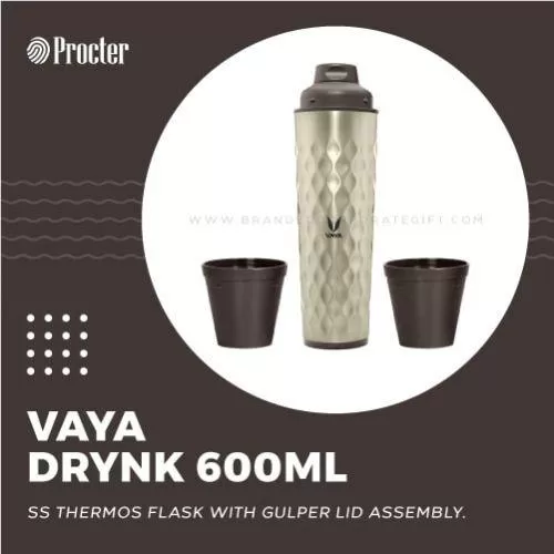 VAYA DRYNK 600ml THERMOS FLASK WITH GULPER LID ASSEMBLY