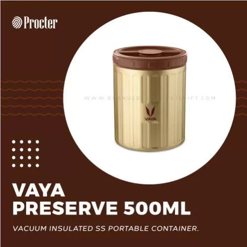 VAYA PRESERVE 500ml STAINLESS STEEL FOOD STORAGE CONTAINER