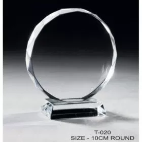 ROUND CRYASTAL TROPHY