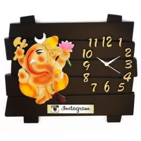  Wall Ganesha Clock (Strip 24mm x122mm)