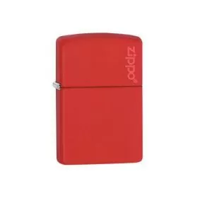 Red Matte With Zippo Logo Lighter ZIPPO