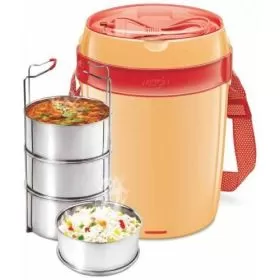 Milton Futron Electric 4 Orange Plastic Lunch Box FG-ELG-ELT-0009