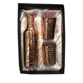 Champagne Bottle & 2 Glass Copper 800ML+300ML*2 DC-199 