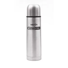 Milton Thermosteel Flip Couvercle Flasque, 500 ml, Argent (Ec-tms-fis-0056 _ Acier)