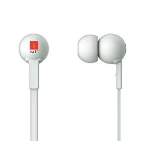 iBall Univo Colorstick Earphone With MIC - White/ Black