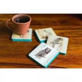 Edge Painted coasters (set of 4)