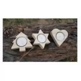 Multi Shaped Candles - Set of 3