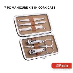 7 Pc Manicure Kit In Cork Case N21