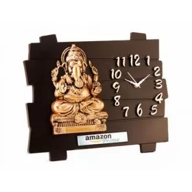  Wall Ganesha with Clock ED 1803