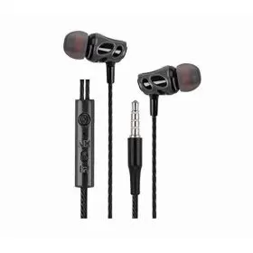 Zebronics ZEB-EM940 Wired Headset with Mic (Black, In the Ear)