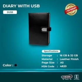 Classic Leatherette Diary CSD 904 - 32GB USB