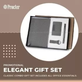 Elegant Grey Jute-finished Combo Gift Set DG-4-07