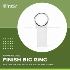 Finish Big Ring Metal Pendrive Shell CSM208