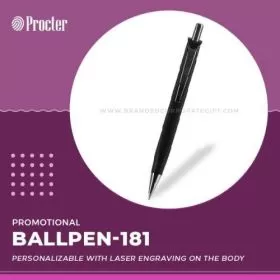 Personalized Matte Finish Black Ballpen- 181