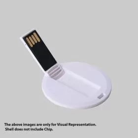 Round Shape Card USB Pendrive Shell CS003