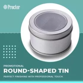 Round-shaped Tin Pendrive Box